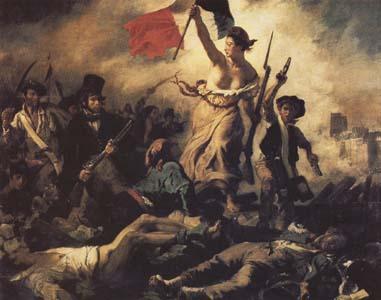 Eugene Delacroix Liberty Leading the People(28 th July 1830) (mk09) Sweden oil painting art